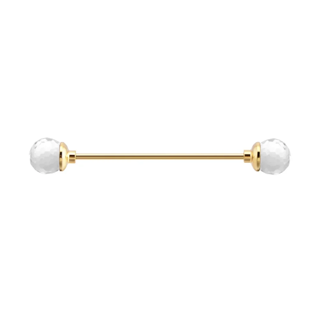boucle d'oreilles boules à facettes
