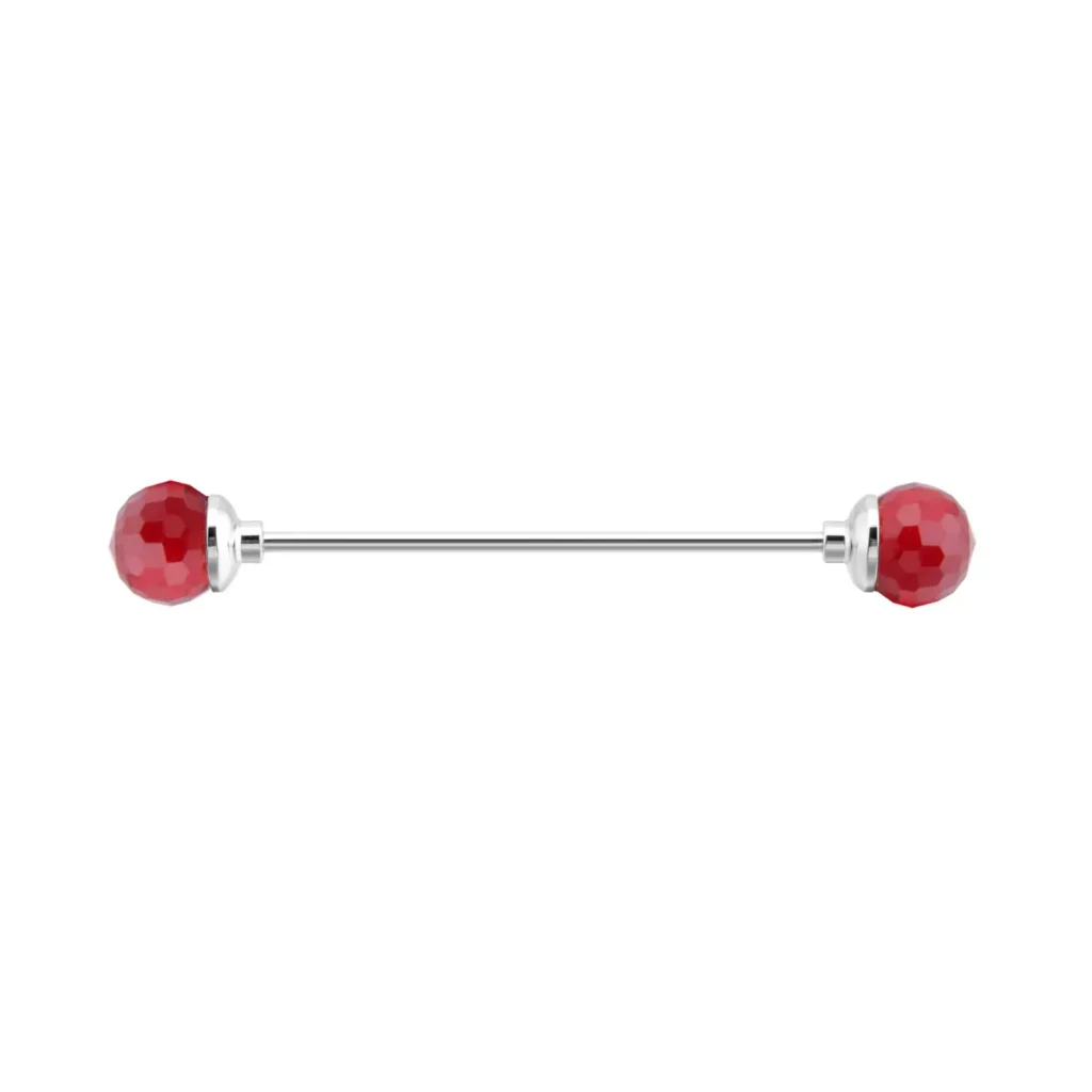 boucle d'oreille boule à facette